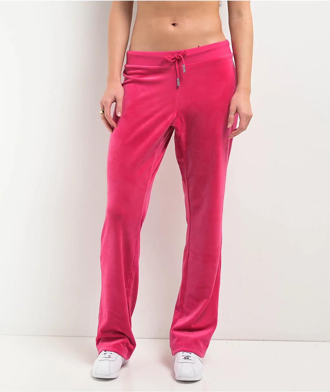 Juicy Couture Bling Free Love Velour Track Pants Product Image