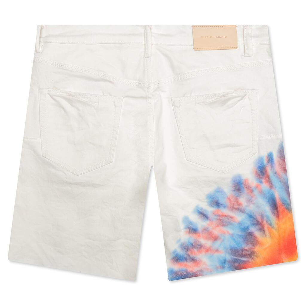 P020 - White Multicolor Tie Dye Male Product Image