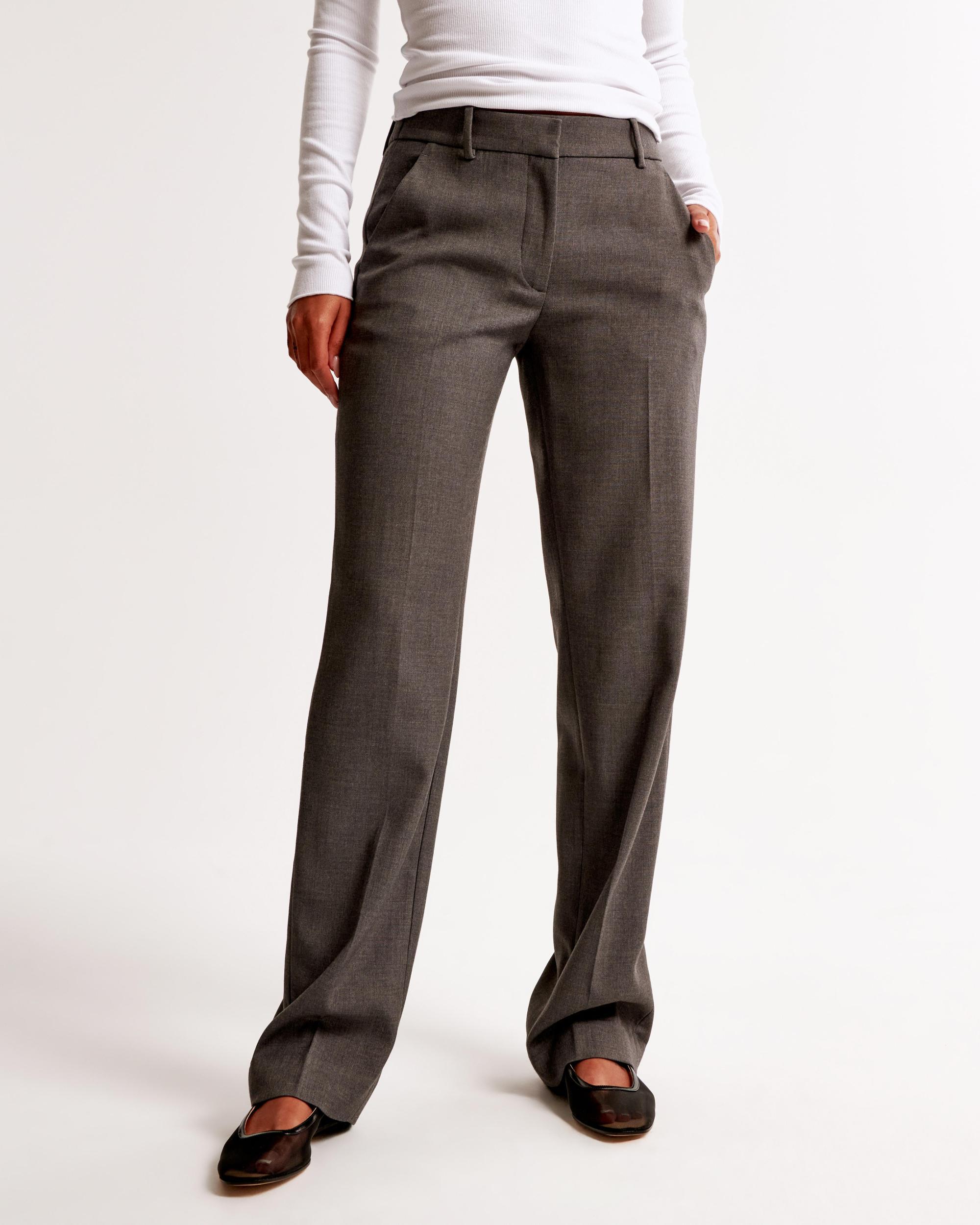 Low Rise Tailored Straight Pant Product Image