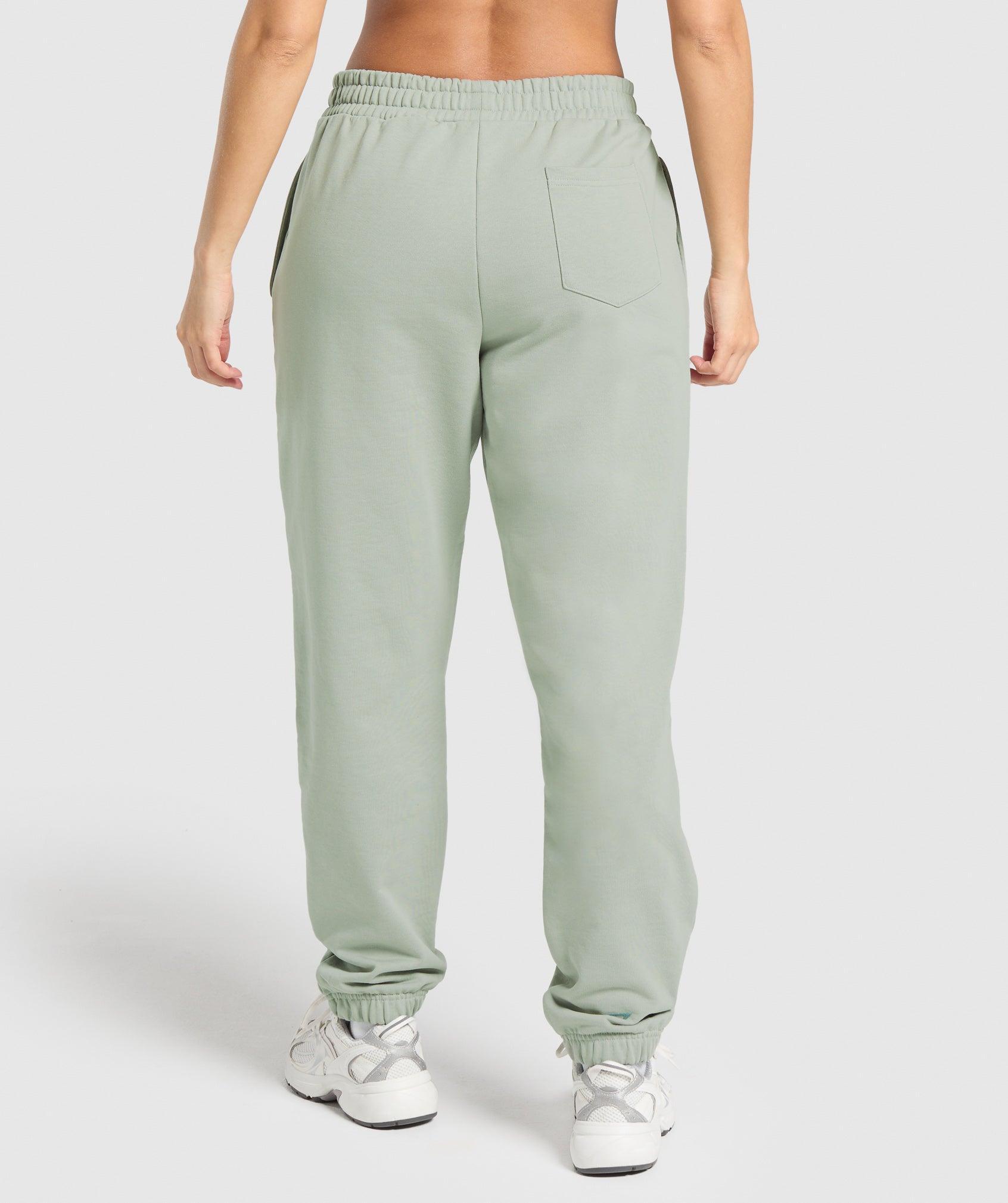 Gymshark Campus Classics Graphic Joggers - Stone Grey Female Product Image