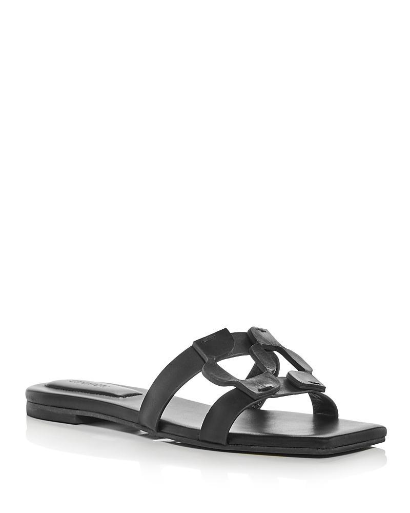 Womens Simkhai Monogram Leather Sandals Product Image