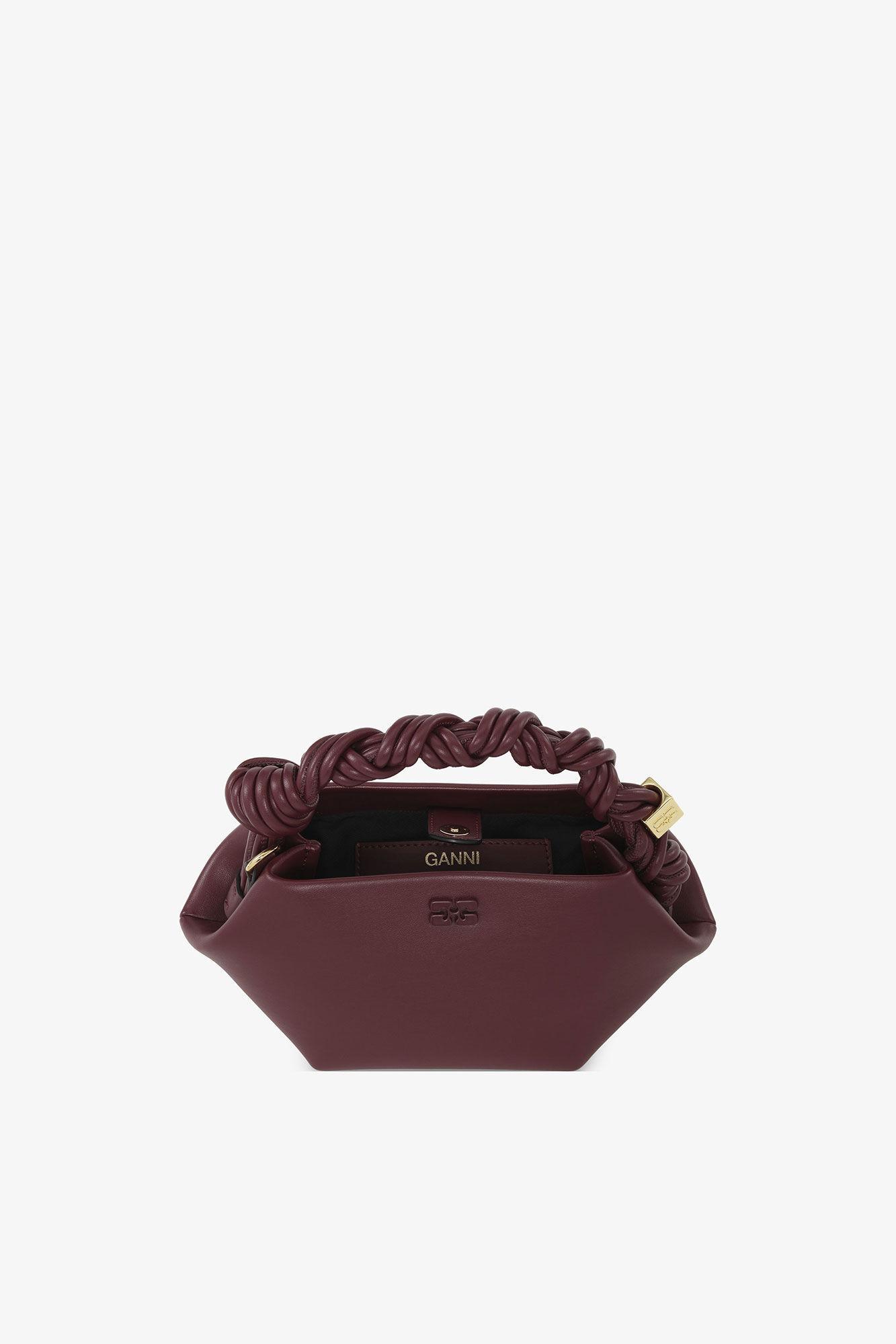 Burgundy Mini GANNI Bou Bag Product Image