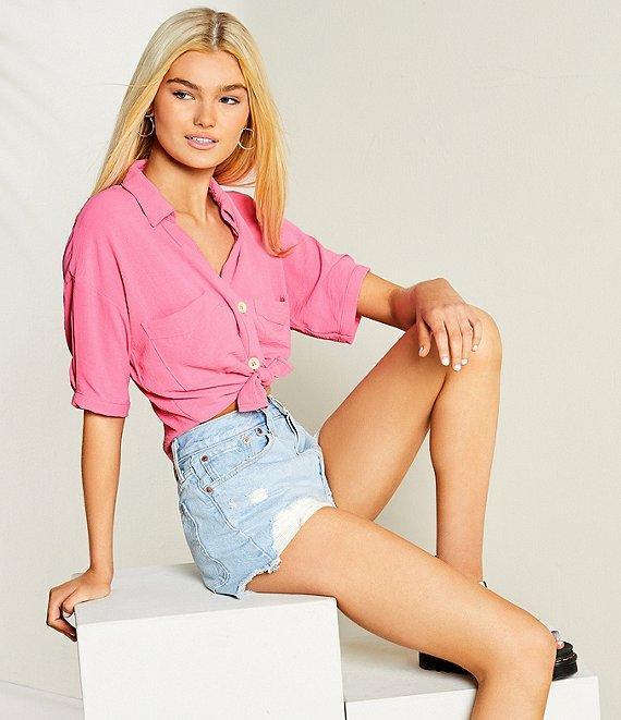 Levi's® 501® Original High-Rise Cut-Off Jean Shorts Product Image