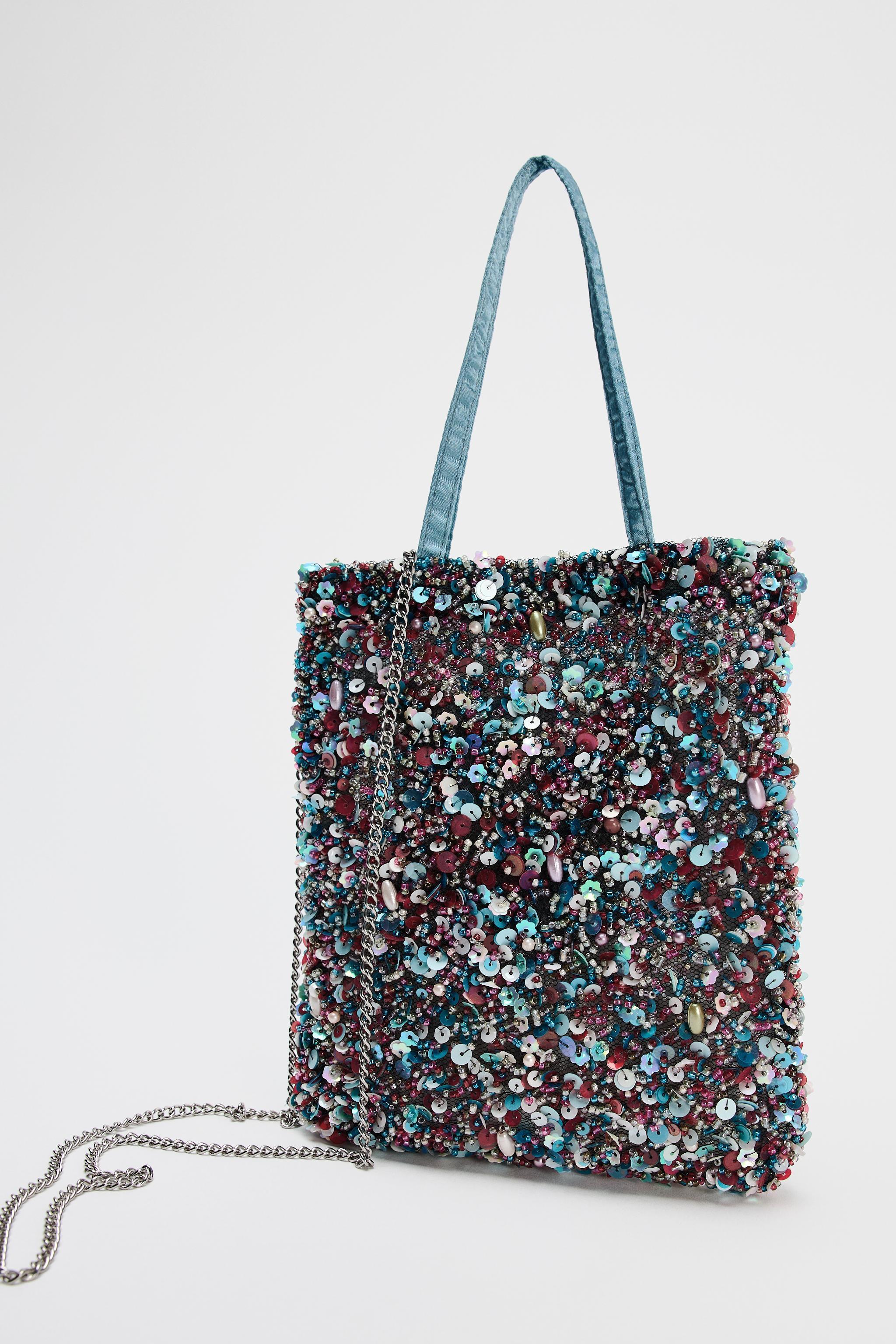 BEADED MINI BUCKET BAG Product Image