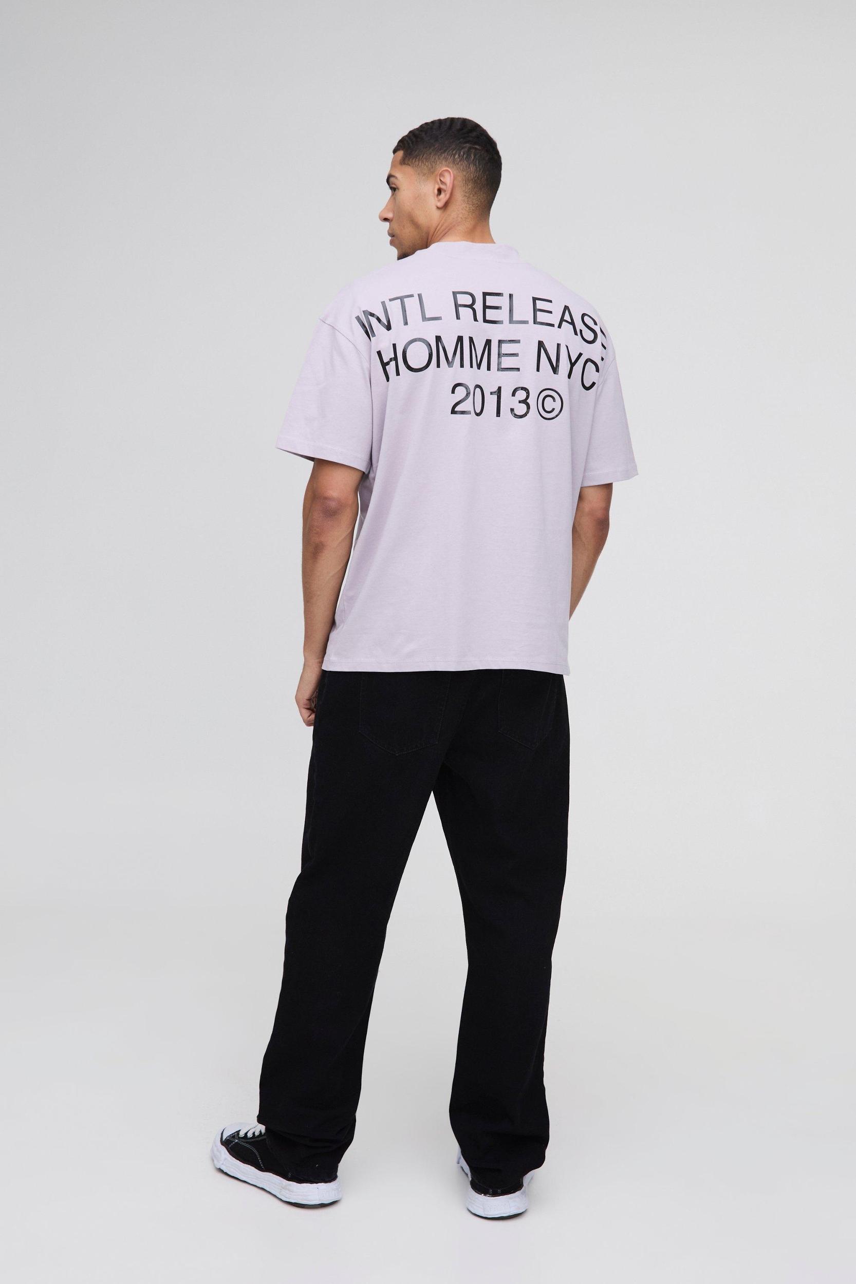 Oversized Branded Print T-Shirt | boohooMAN USA Product Image