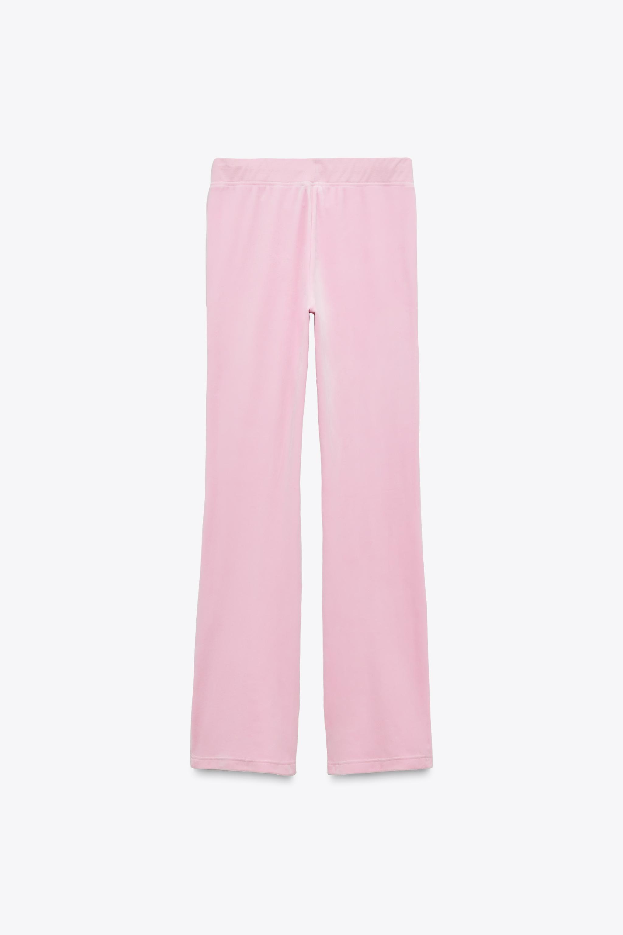 TEXT VELVET PANTS Product Image