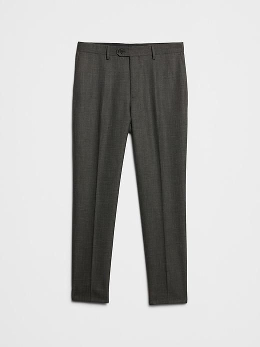 Tailored-Fit Olive Crosshatch Suit Trouser Product Image