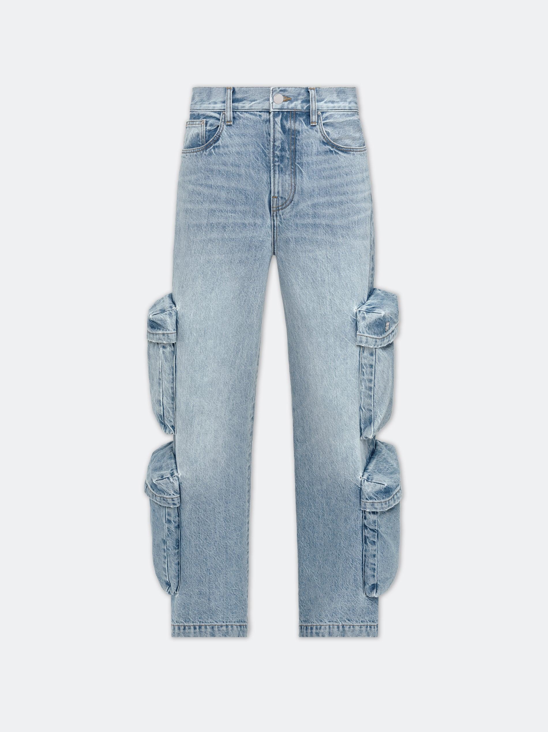 WOMEN - WOMEN'S BAGGY CARGO JEAN - ANTIQUE INDIGO Female Product Image