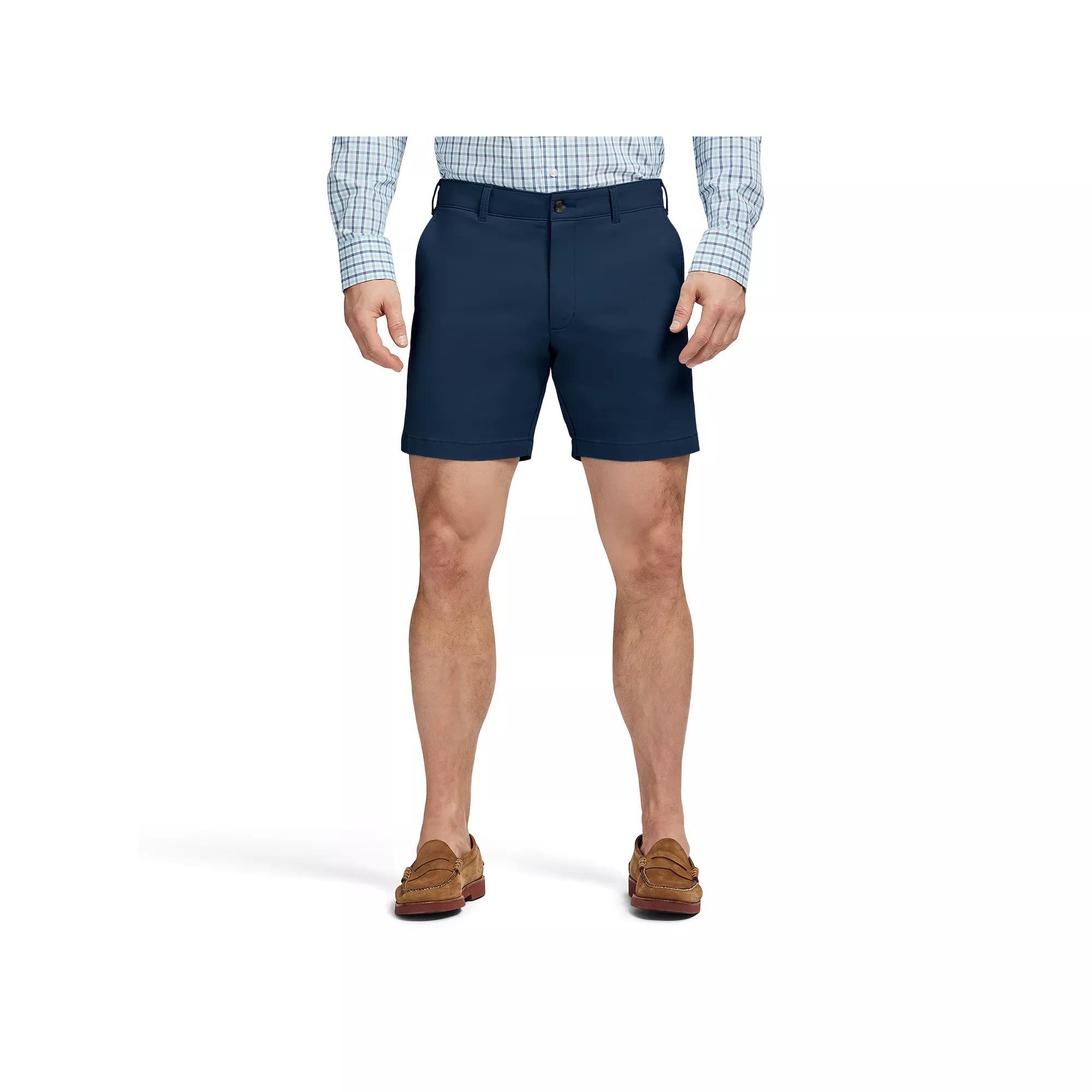 Men's IZOD Saltwater 7-Inch Flat Front Chino Shorts,  Product Image