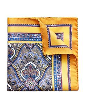 Mens Print Silk Pocket Square Product Image