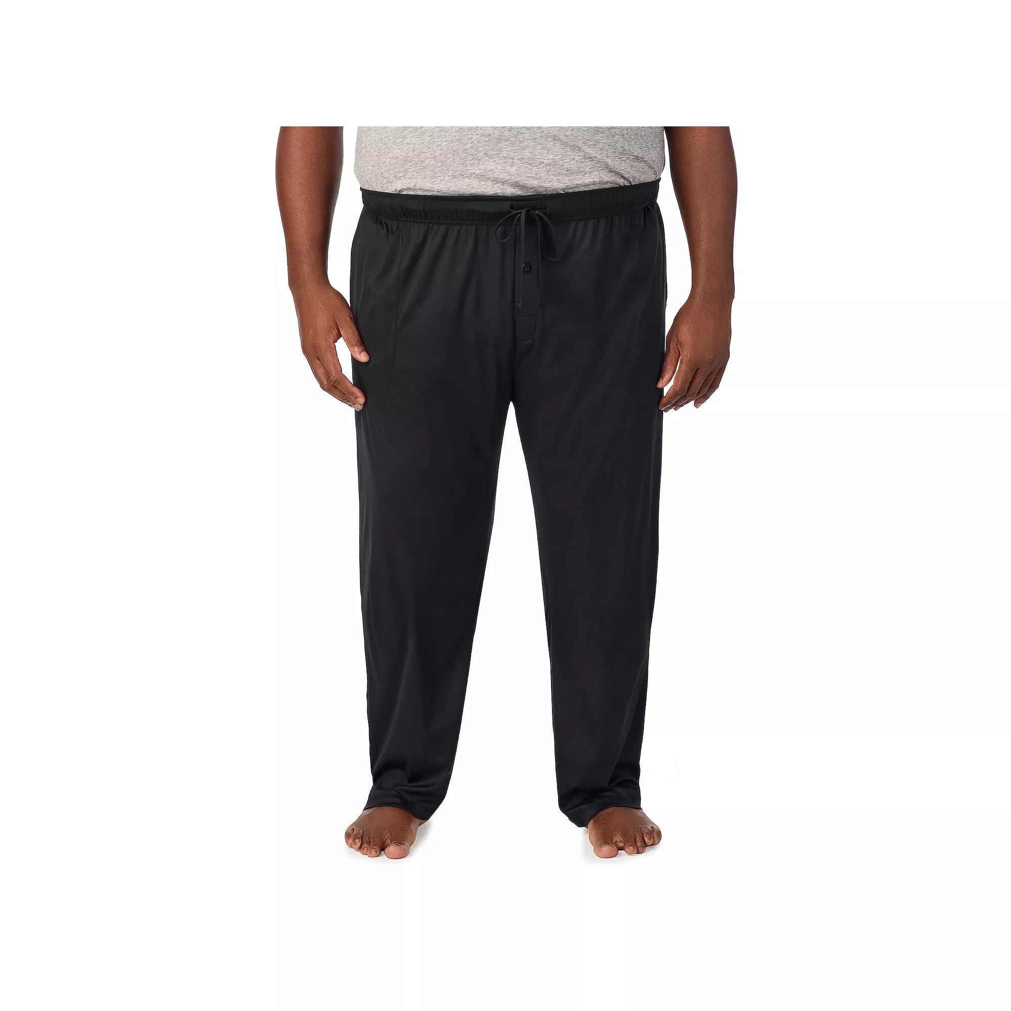 Big & Tall Cuddl Duds® Far-Infrared Enhance Pajama Pants, Men's, Size: XXL Tall, Black Product Image