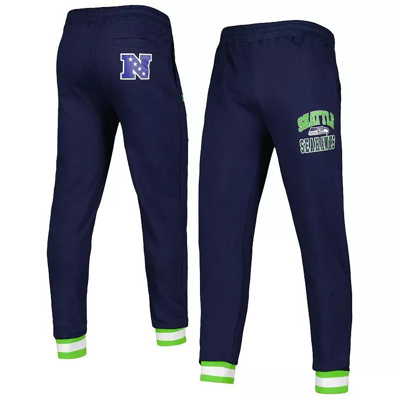 Mens Starter College Seattle Seahawks Blitz Fleece Jogger Pants Blue Product Image