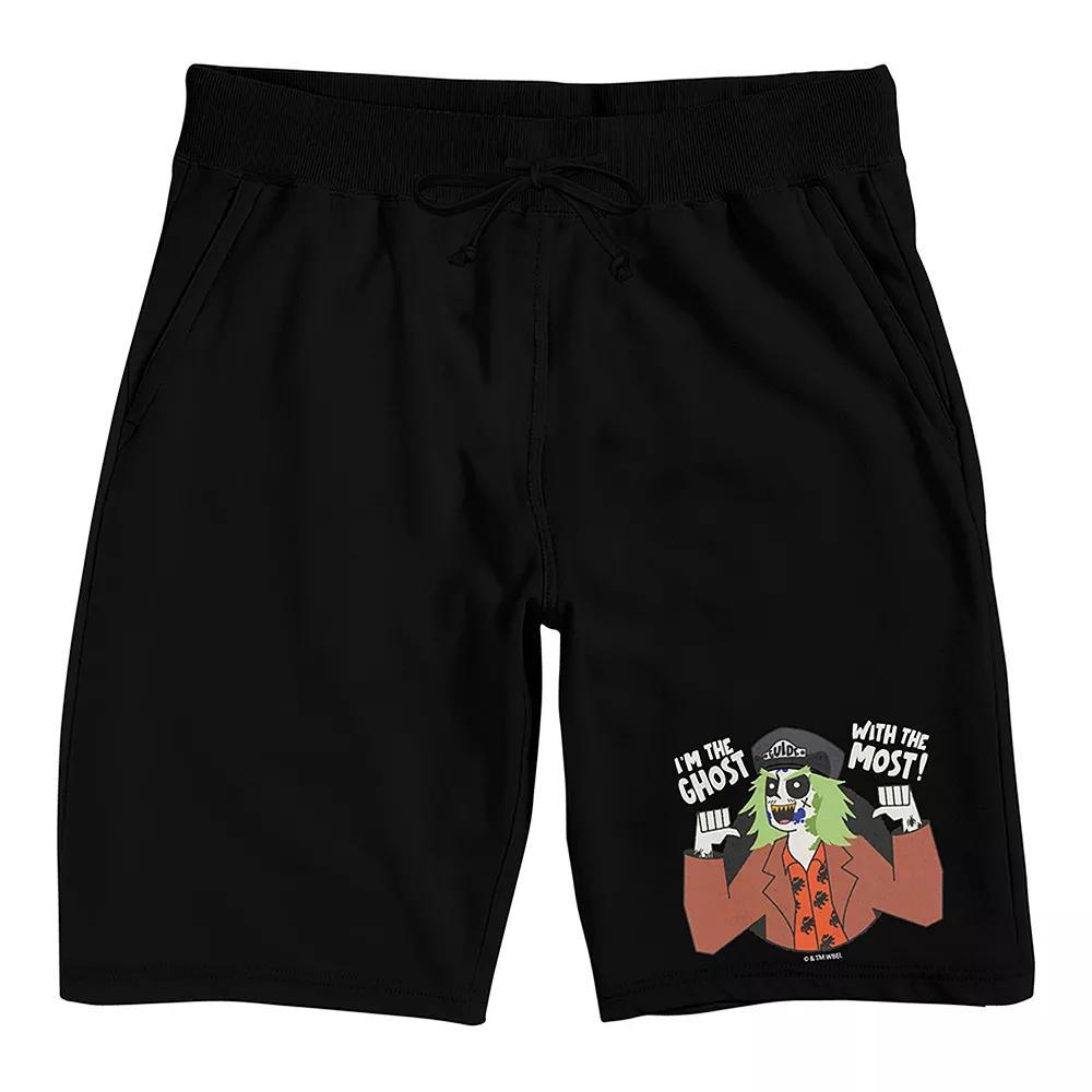 Men's Beetlejuice "I'm the Ghost with the Most" Pajama Shorts,  Product Image