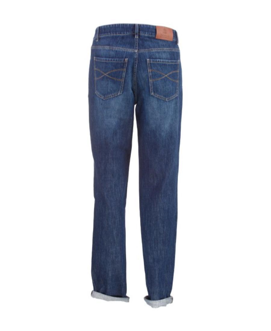 BRUNELLO CUCINELLI Mid-rise Tapered Jeans In Blue Product Image