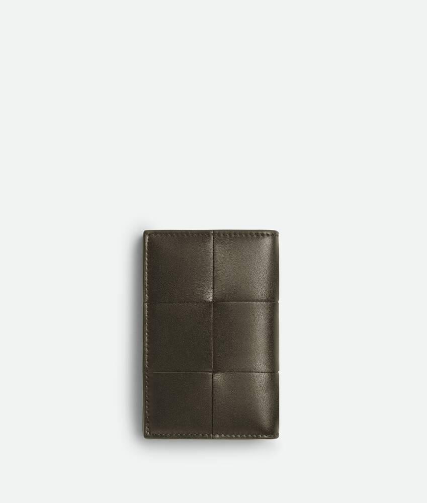 Men's Cassette Flap Card Case in Kaki/light butterscotch Product Image