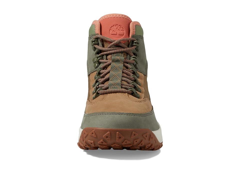 Timberland stride Motion 6 Mid Lace-Up Waterproof Hiking Boots (Dark Nubuck) Women's Climbing Shoes Product Image