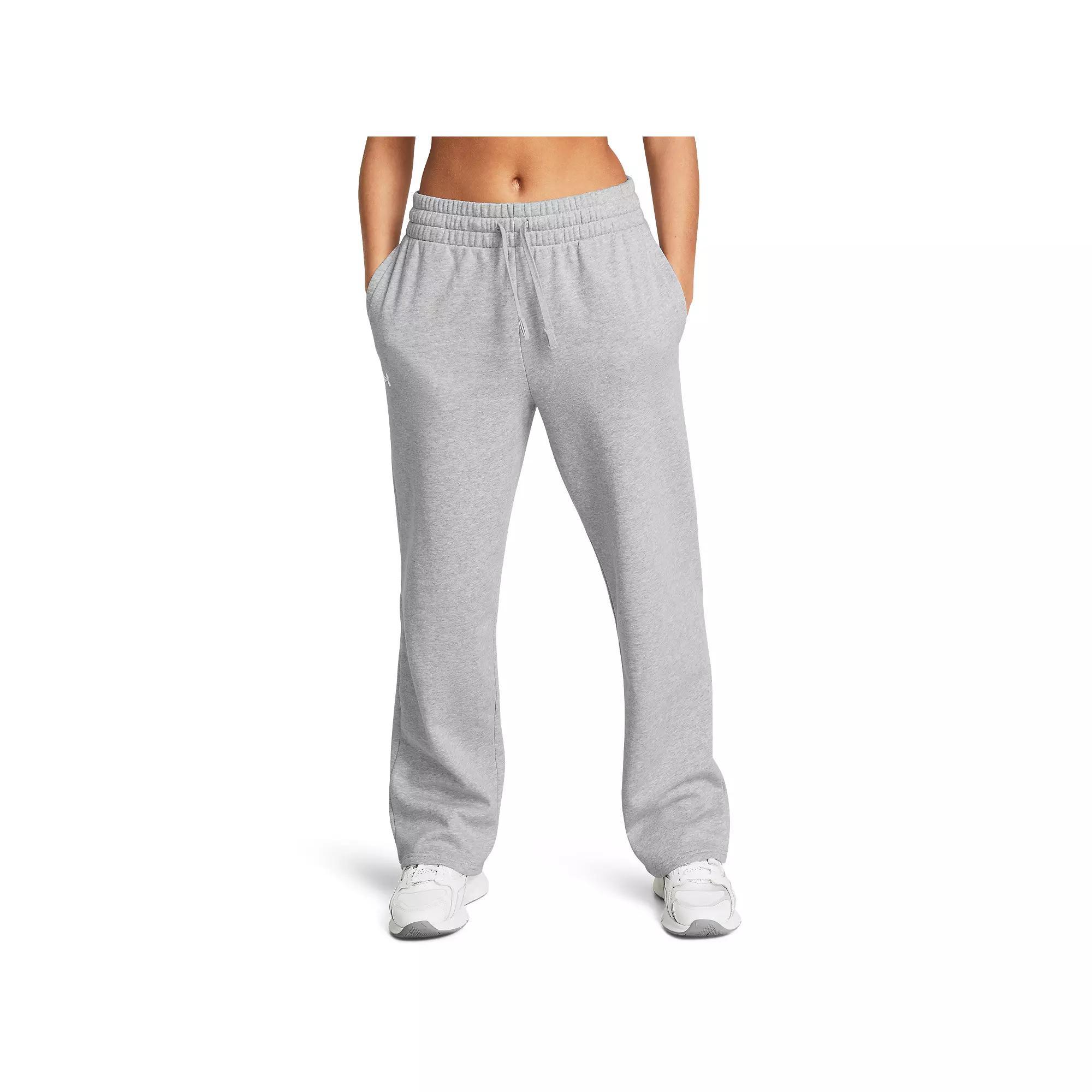 Women's Under Armour Rival Fleece Straight Leg Pants,  Product Image