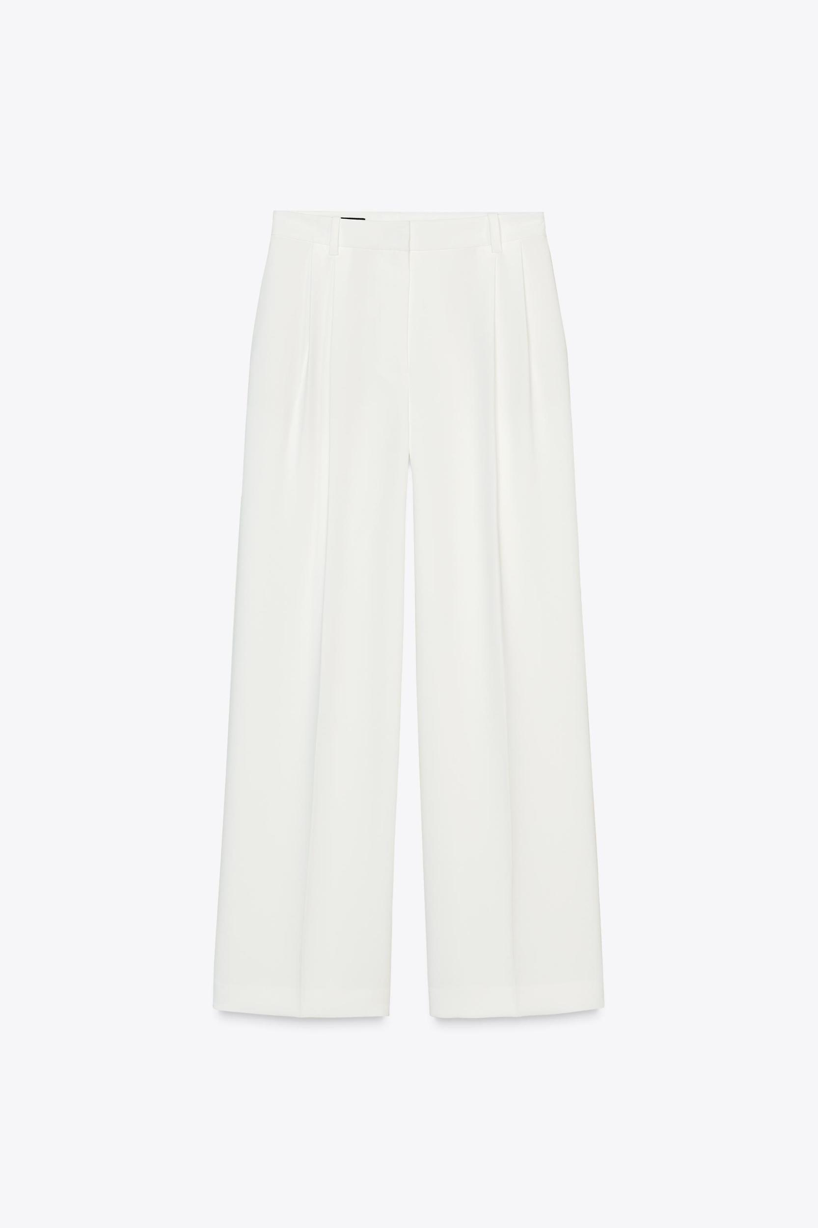 WIDE LEG PANTS WITH DARTS Product Image