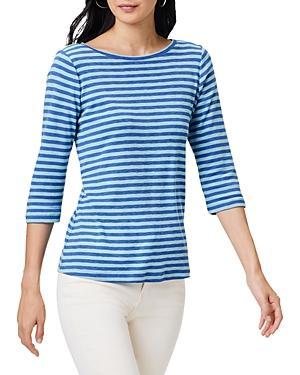 Nzt Nic+Zoe Stripe Boat Neck Tee Product Image