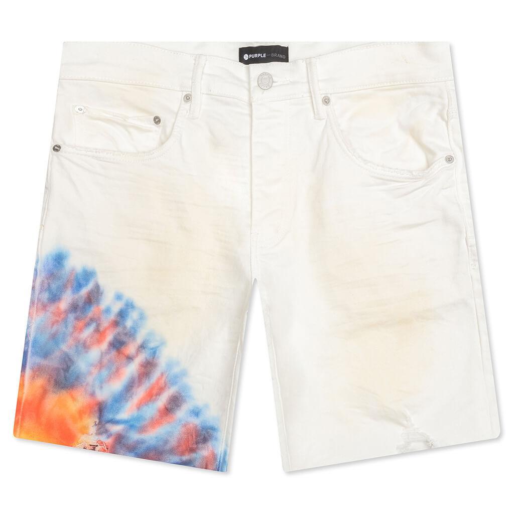 P020 - White Multicolor Tie Dye Male Product Image