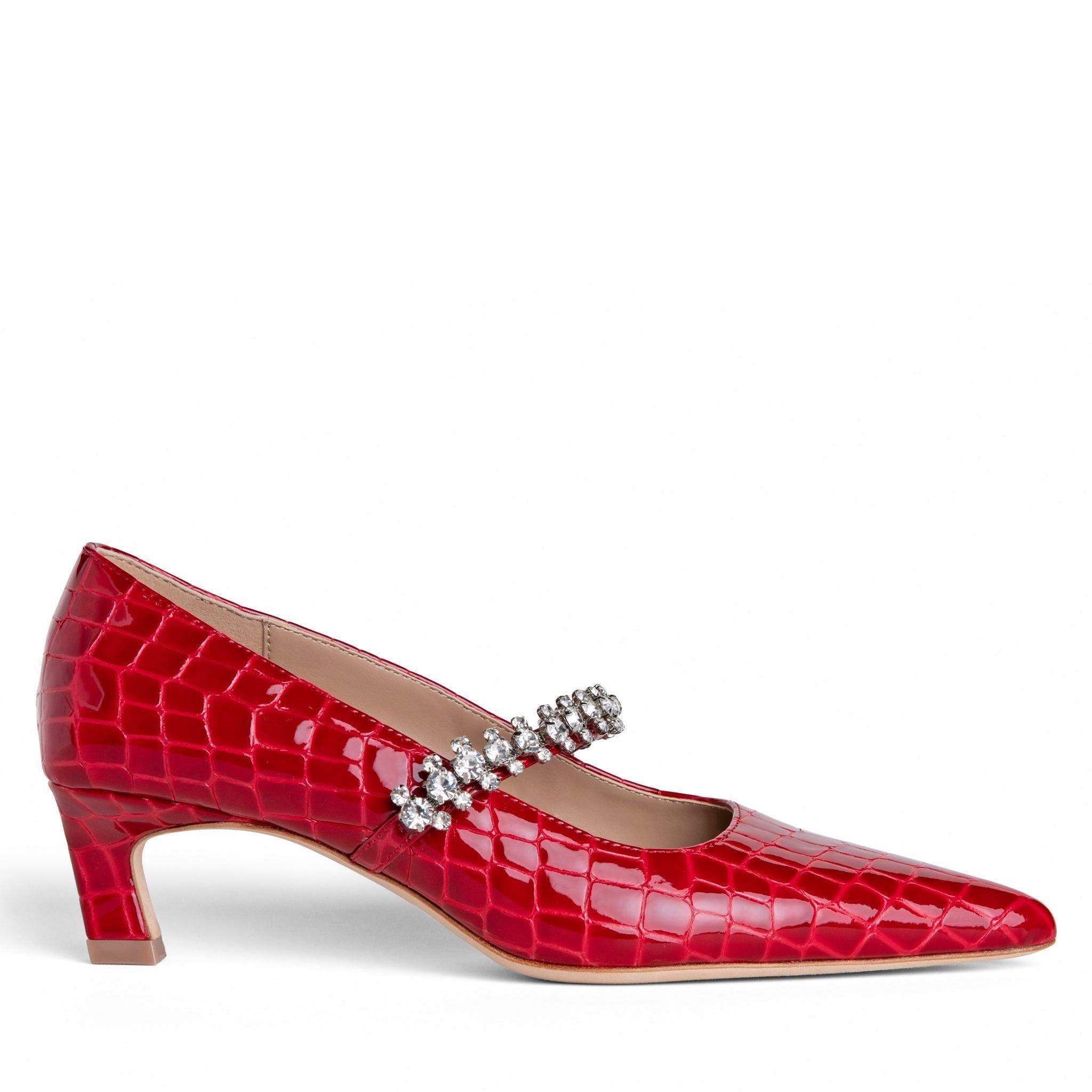 Antonella Embossed Leather Pump Product Image