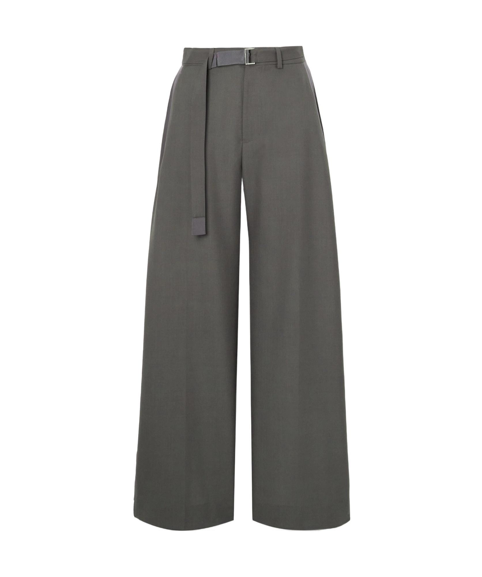 SACAI Wide-leg Casual Pants In Black Product Image