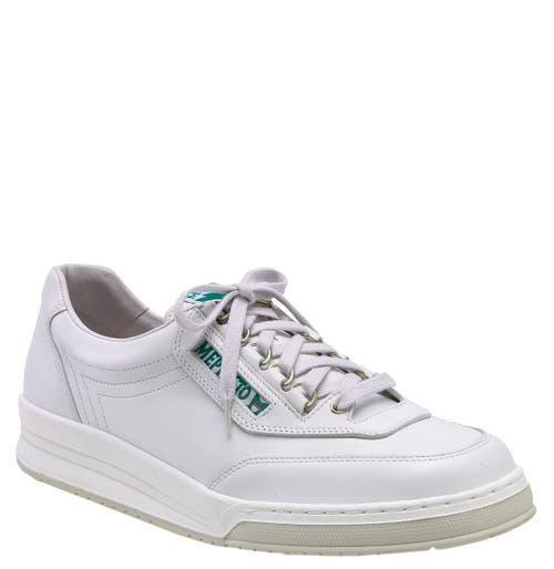 Mens Match Leather Tennis Sneakers Product Image