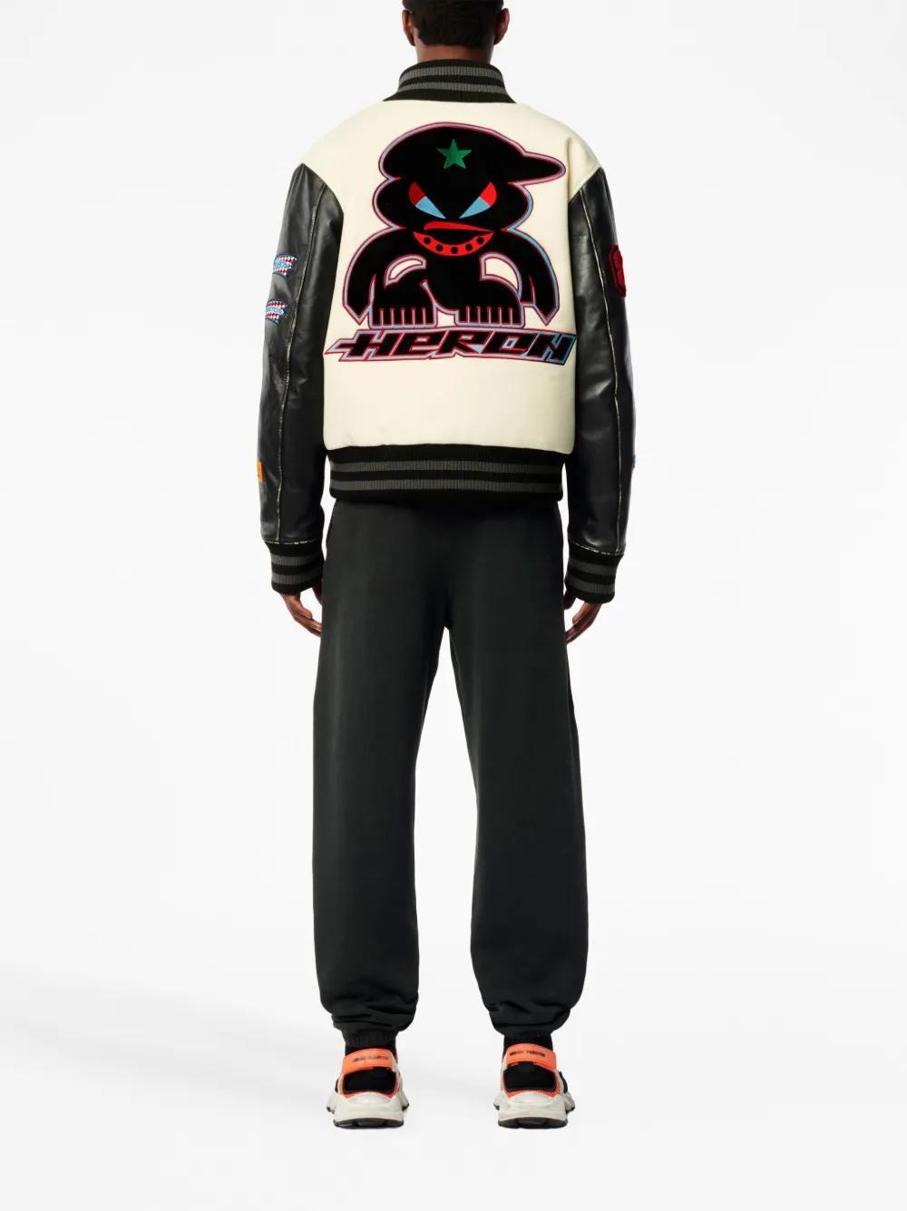 Varsity-patch bomber jacket Product Image