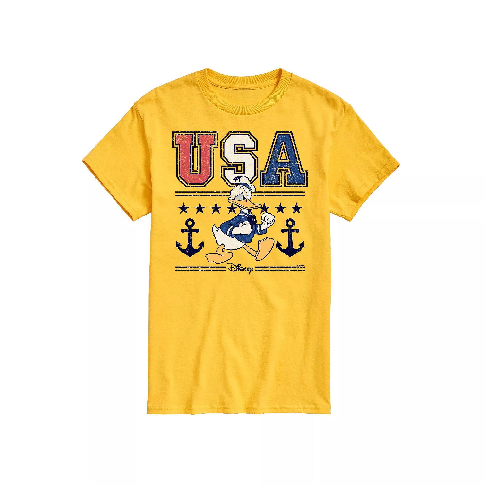 Disney's Donald Duck Men's USA Naval Graphic Tee,  Product Image