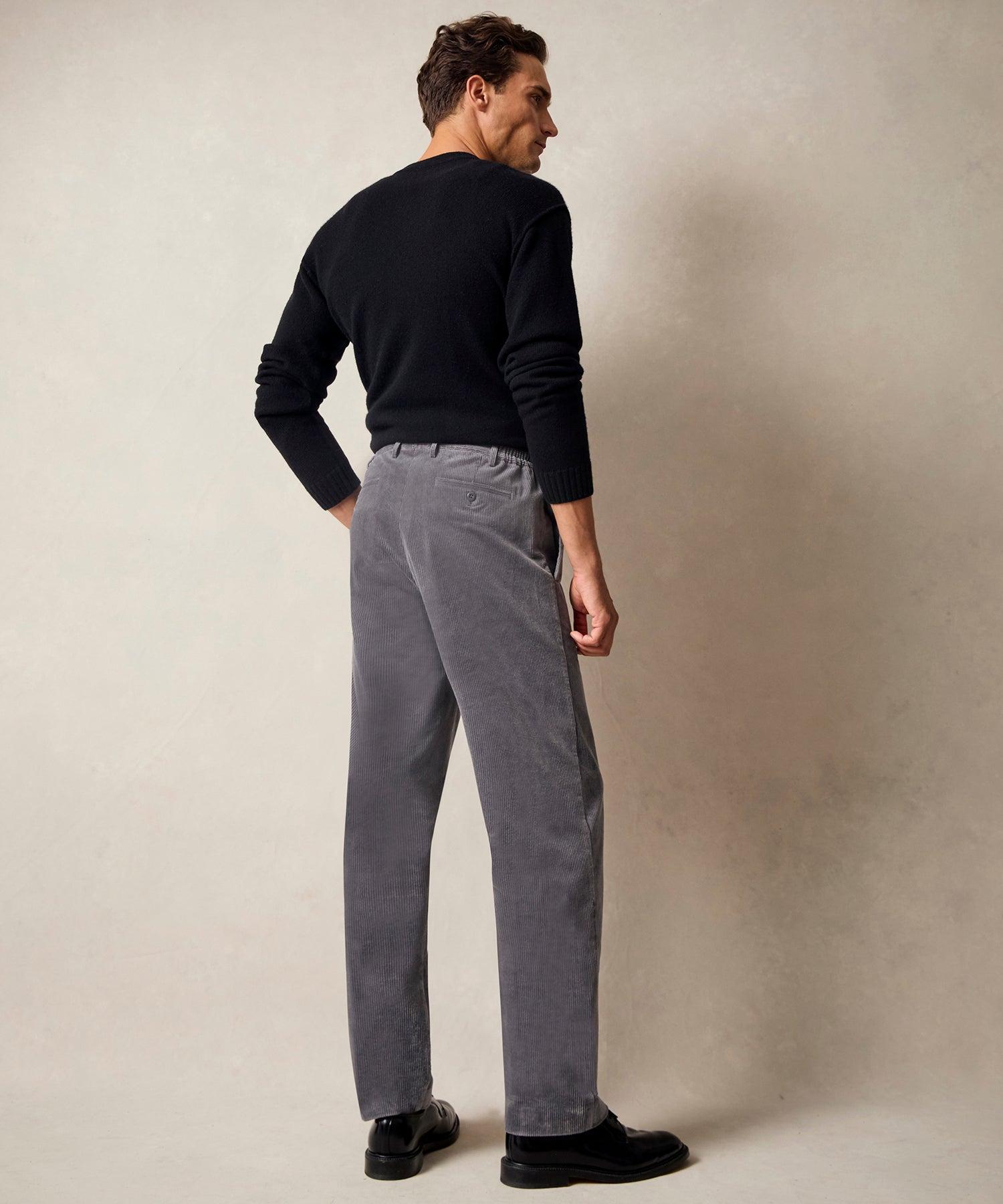 Wide Wale Corduroy Gramercy Trouser in Graystone Male Product Image