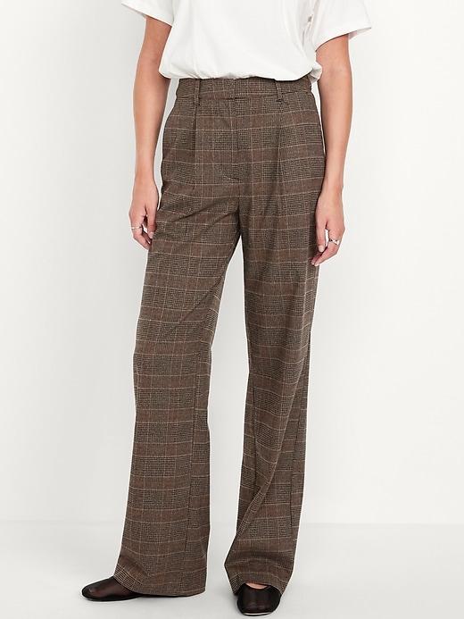 Extra High-Waisted Taylor Trouser Wide-Leg Pants Product Image