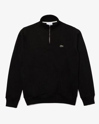 Zip-Up High Neck Interlock Sweatshirt Product Image