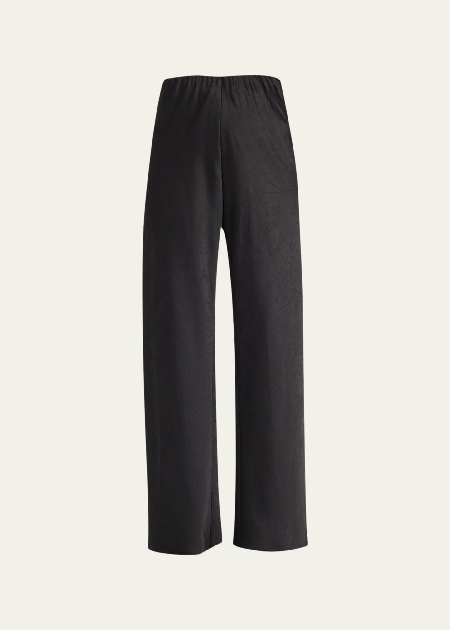 High-Waist Wide-Leg Bias Pants Product Image