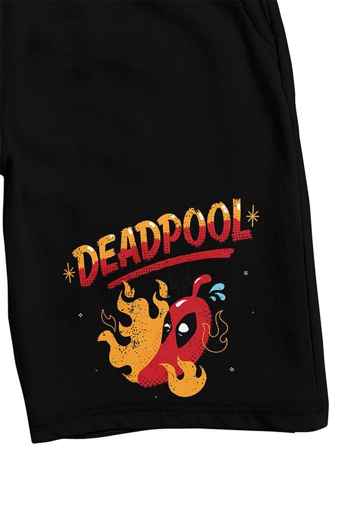 Men's Deadpool Hot Pepper Sweat Shorts Product Image