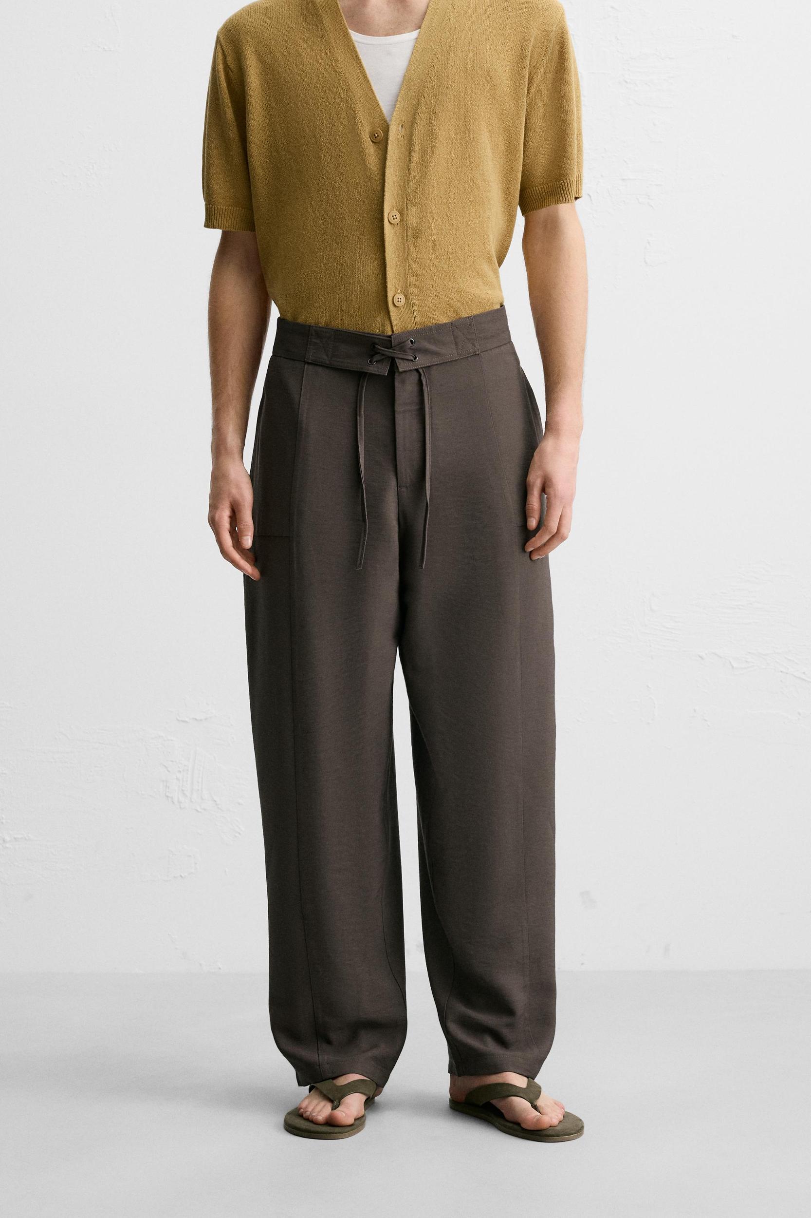FLOWY DRAWSTRING PANTS Product Image