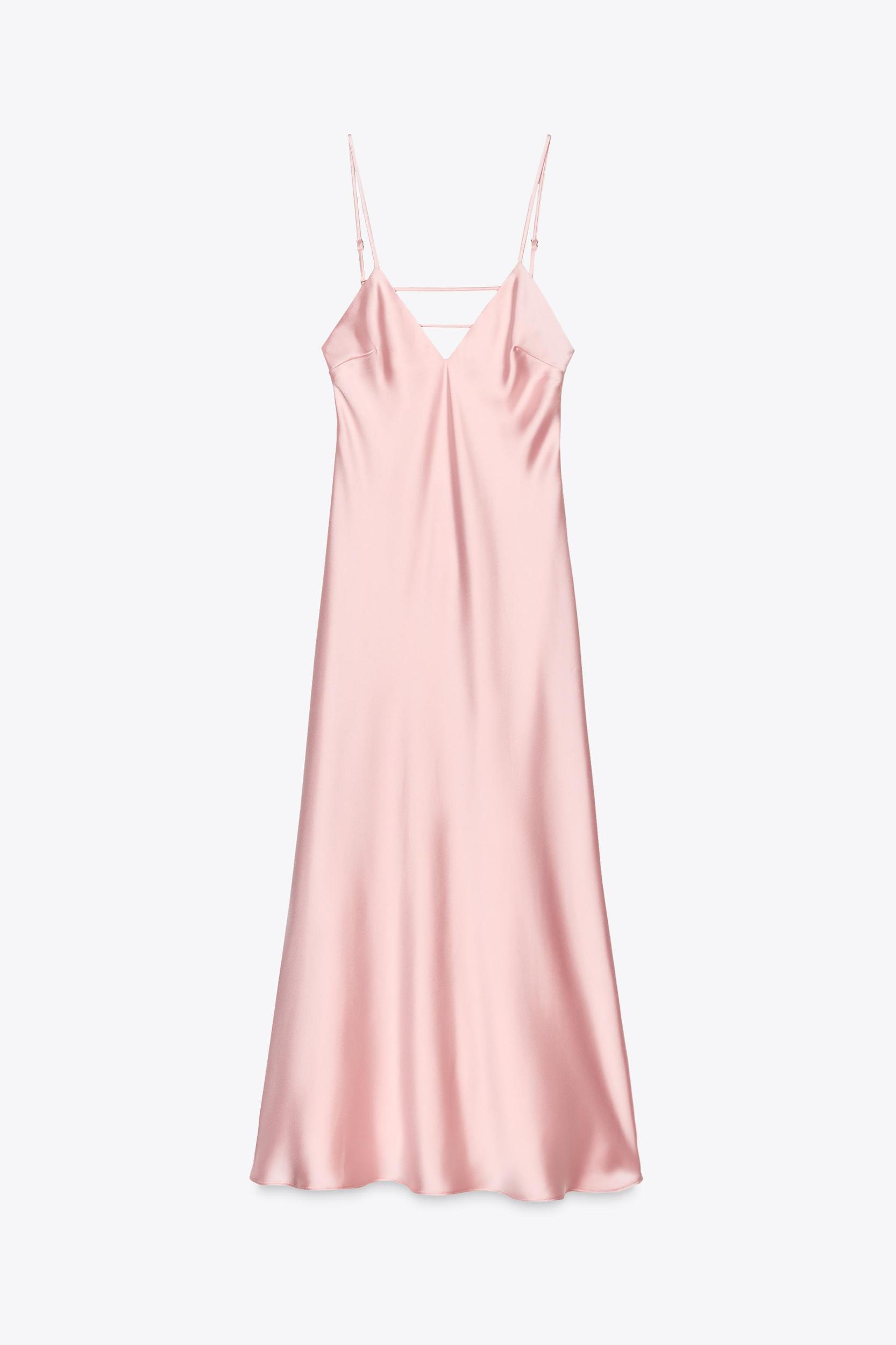 SATIN MIDI DRESS Product Image