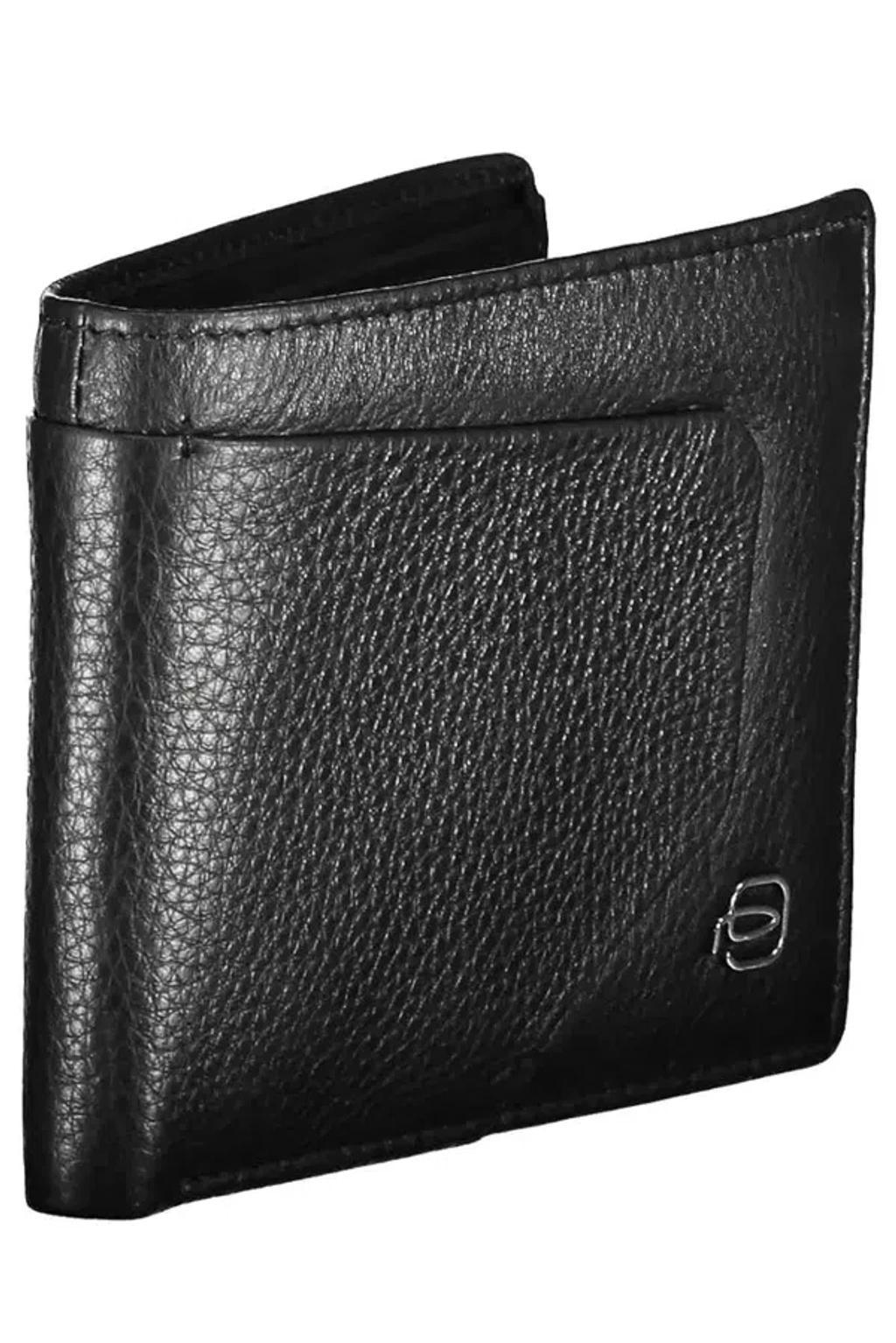 PIQUADRO Black Leather Mens Wallet Product Image