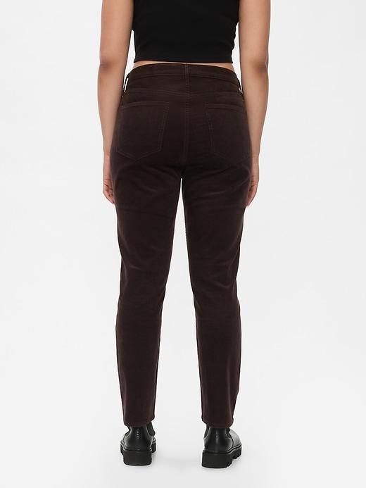 High Rise Corduroy Vintage Slim Pants Product Image