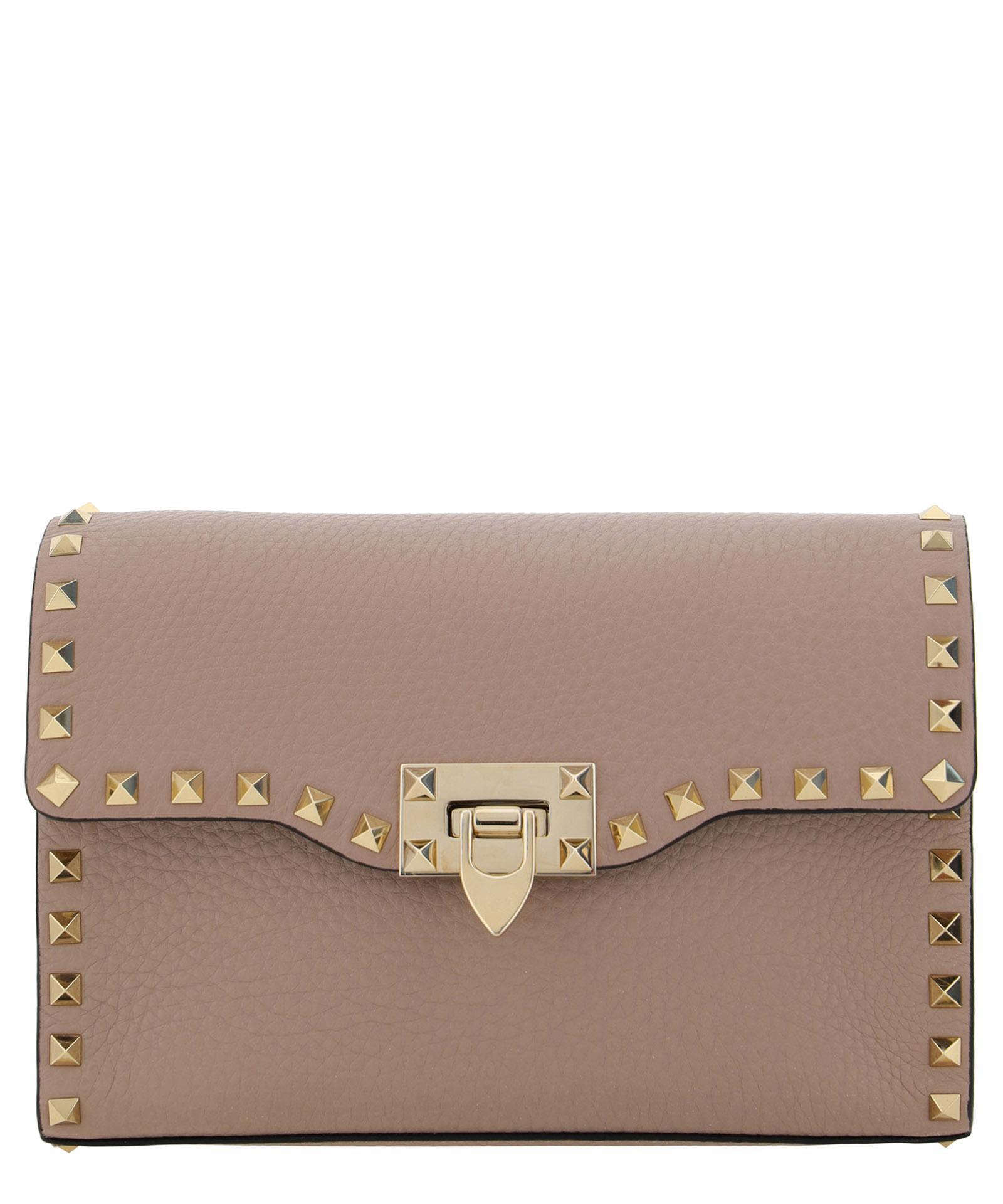 VALENTINO GARAVANI Rockstud Shoulder Bag In Pink Product Image