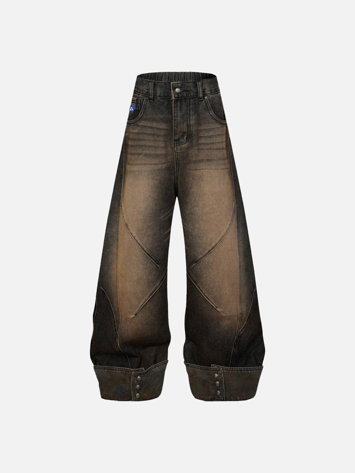 Aelfric Eden Washed Cuffed Barrel Jeans Product Image