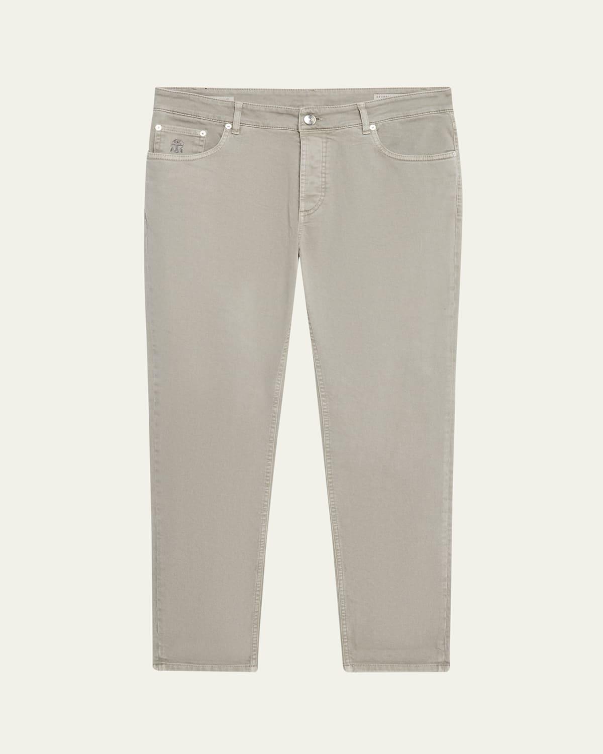 Mens Dyed Denim Five-Pocket Pants Product Image