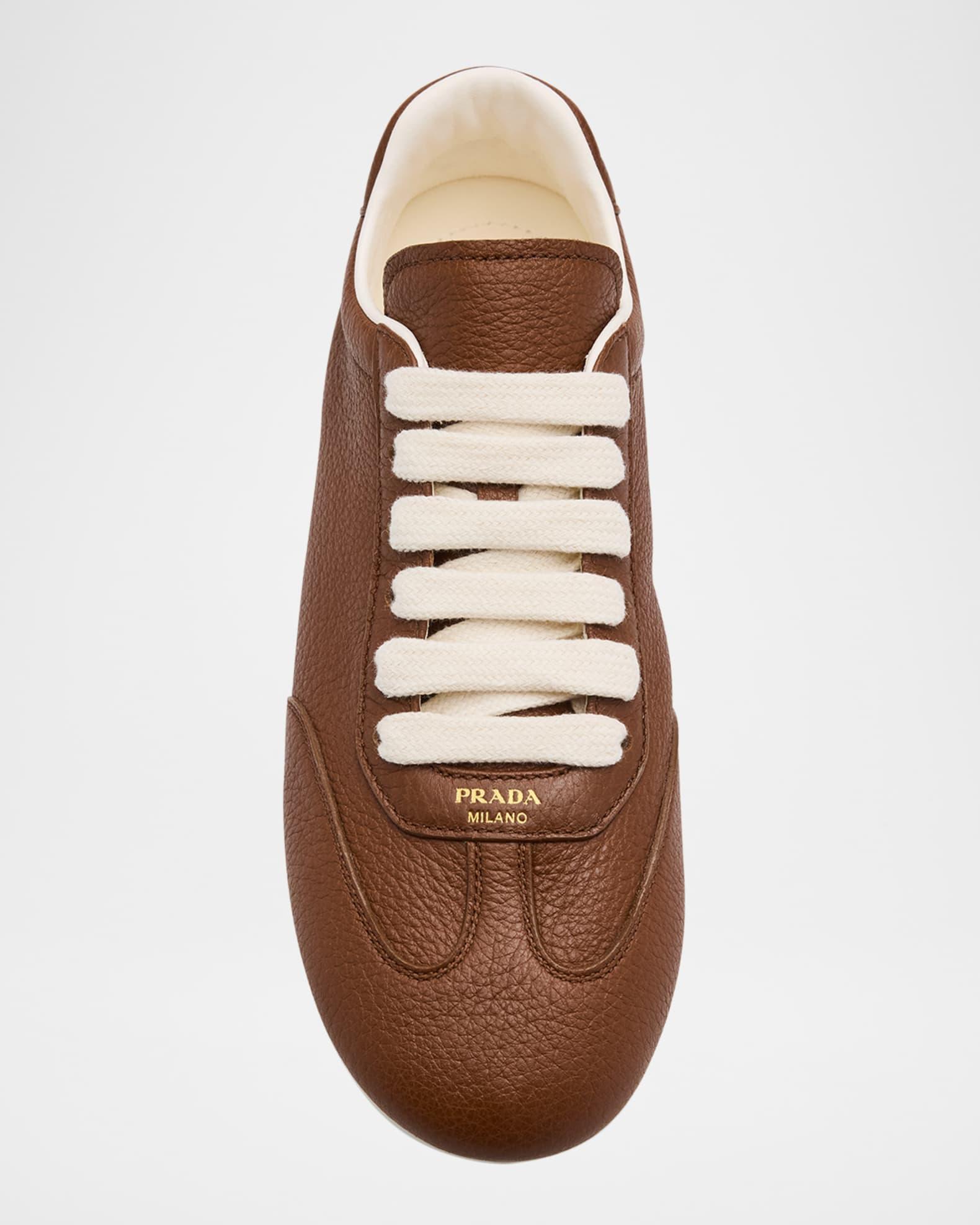 Thin Leather Low-Top Sneakers Product Image