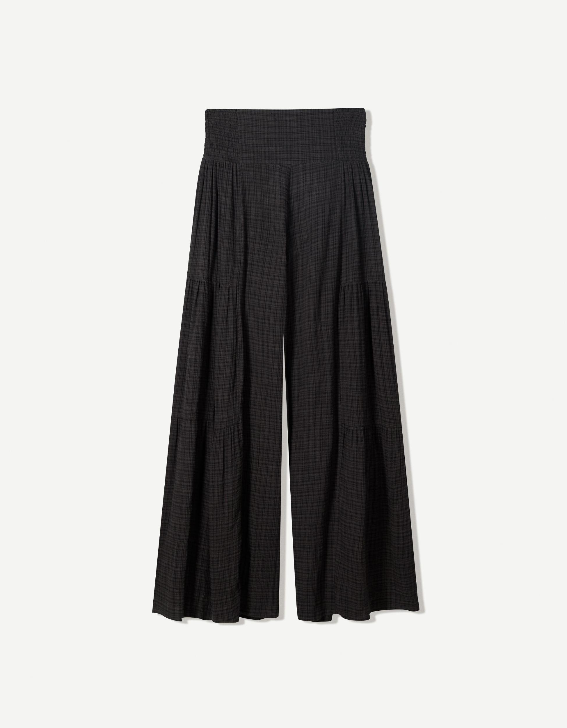 Textured wide-leg pants Product Image