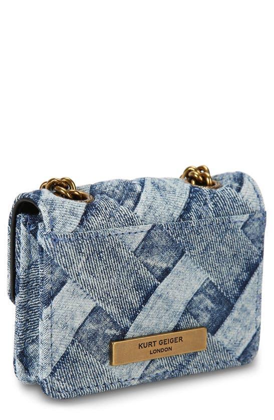 Micro Kensington Denim Crossbody Bag In Navy Product Image