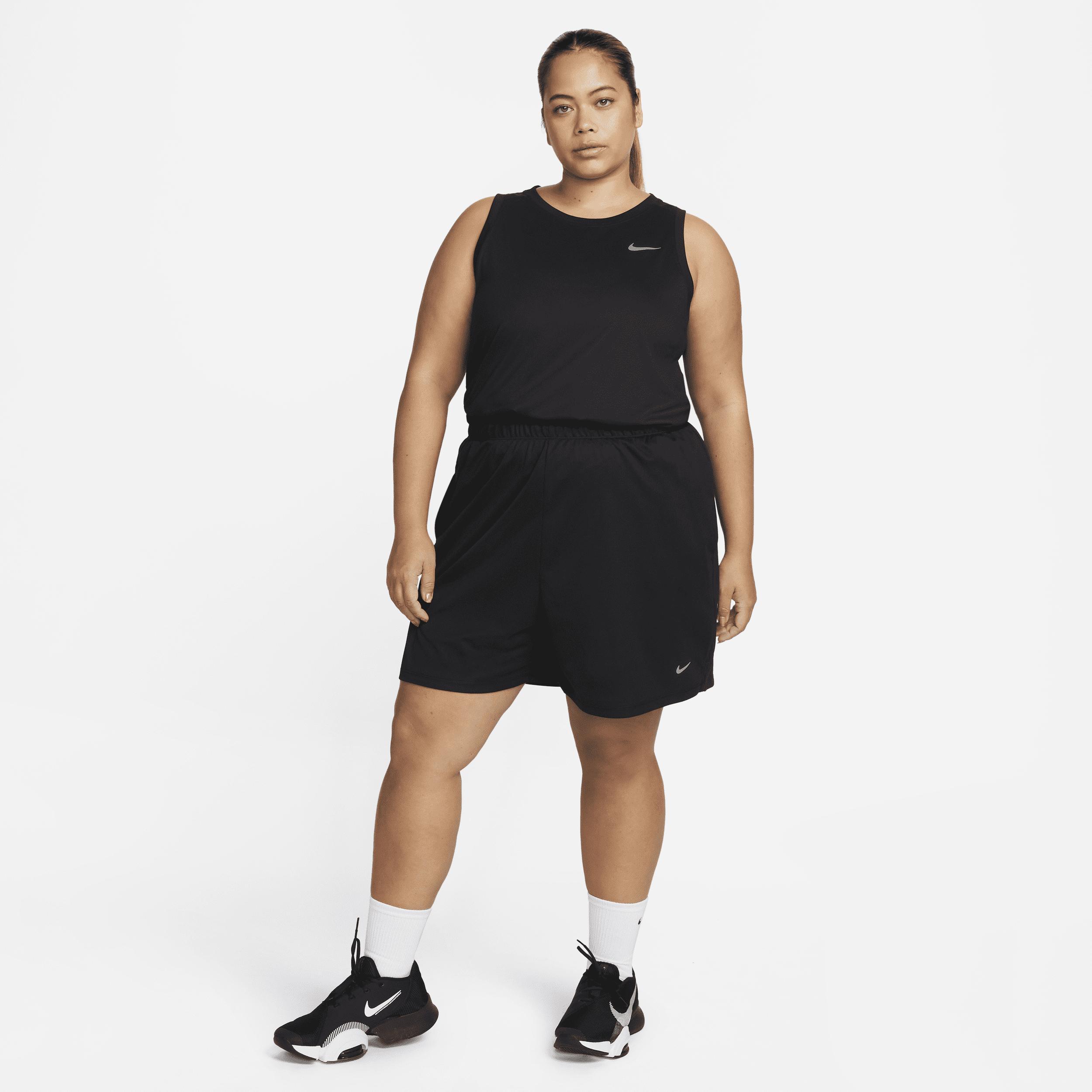 Nike Womens Dri-FIT Attack Mid-Rise 5 Unlined Shorts (Plus Size) | FB3165-010 Product Image
