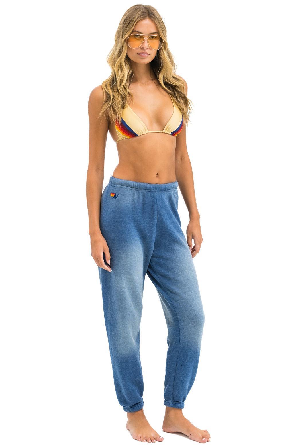 BOLT STITCH SWEATPANTS - FADED WATER Female Product Image