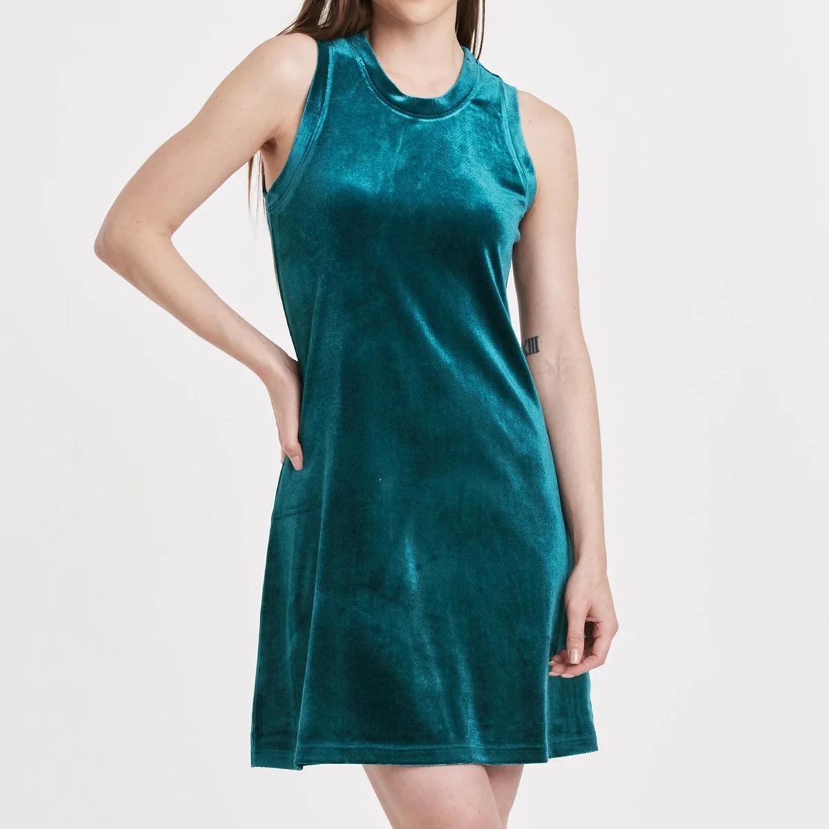 Justine Velvet Swing Dress Product Image