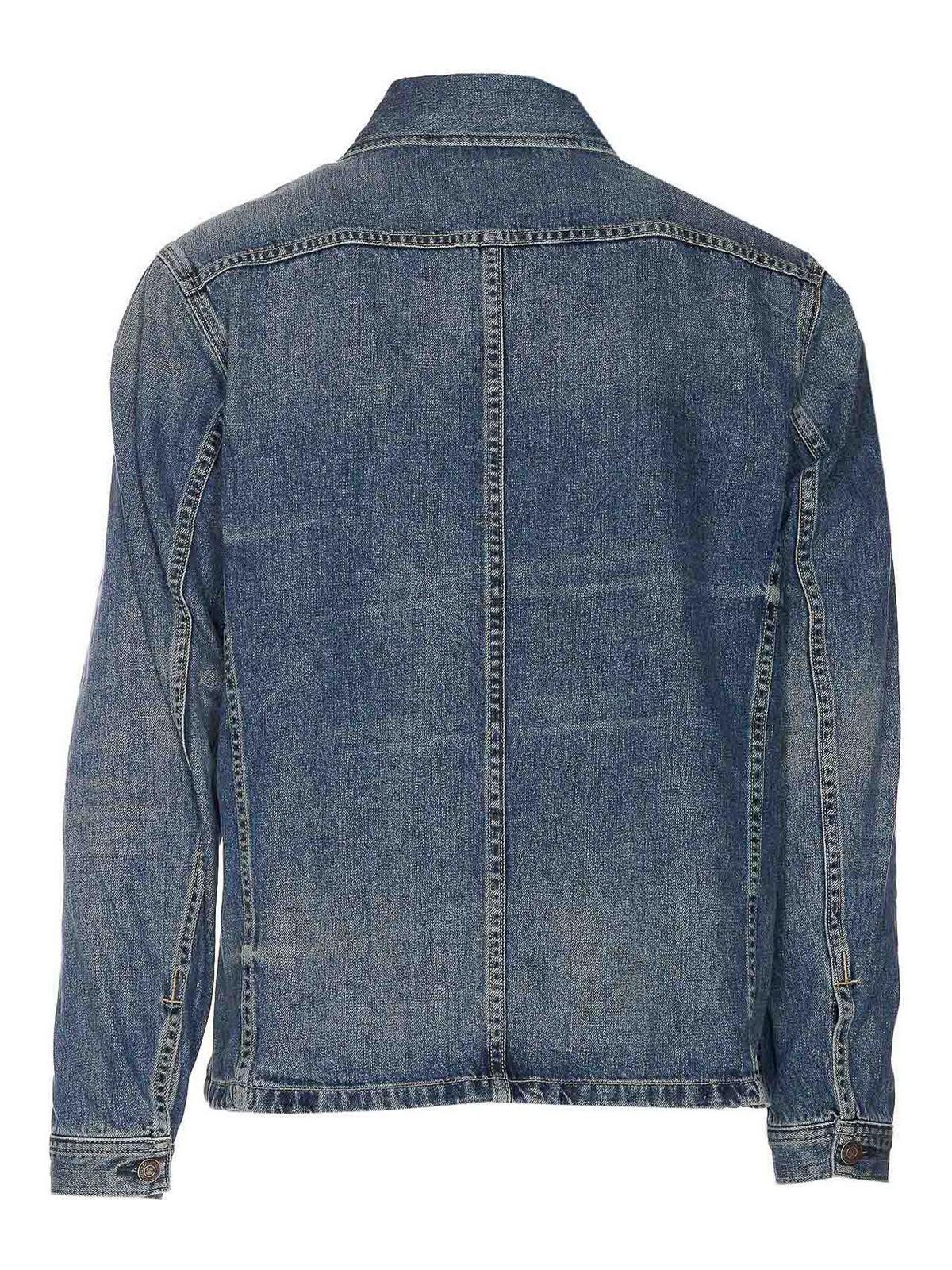 TOM FORD Denim Jacket With Frontal Buttons Closure In Blue Product Image