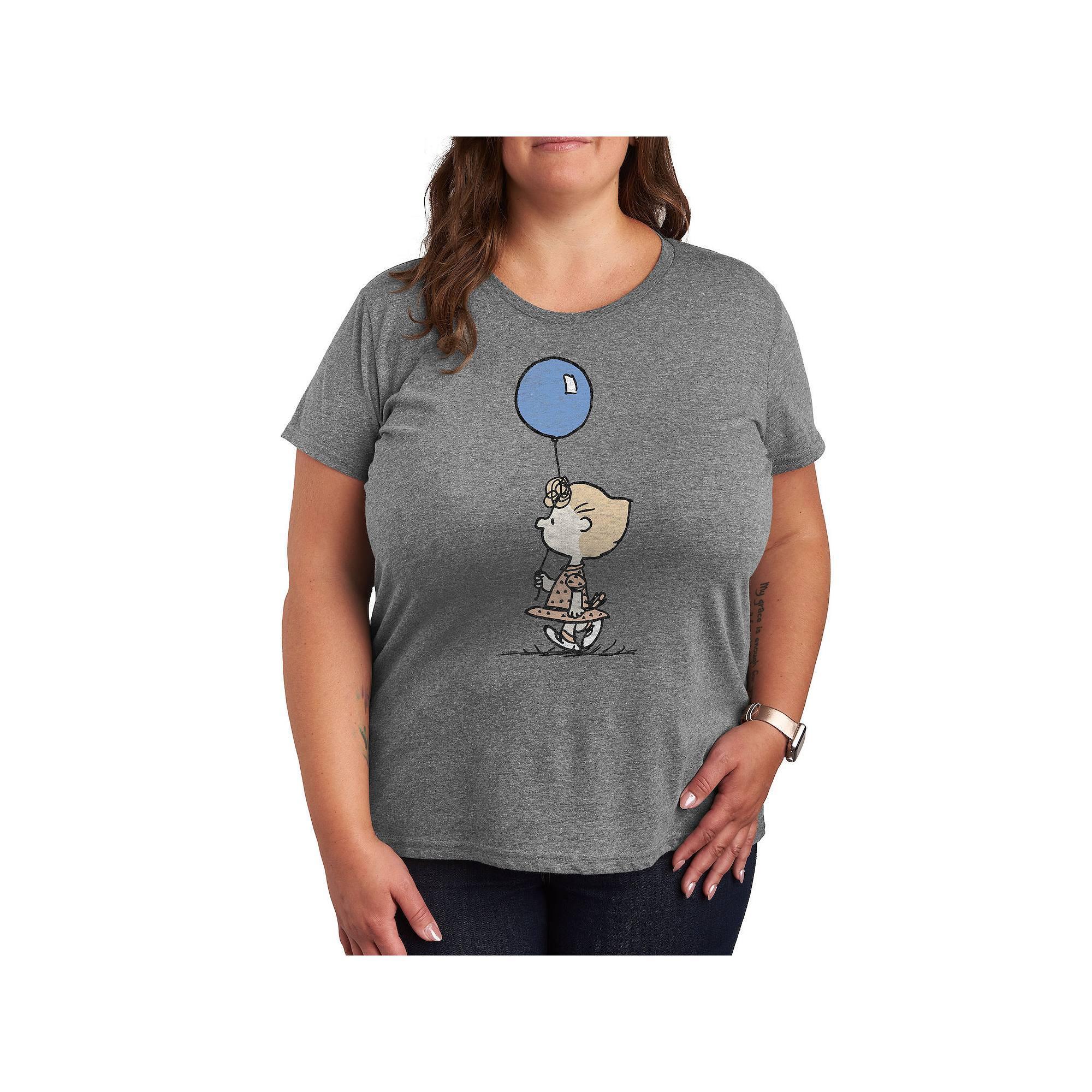 Plus Peanuts Sally Balloon Graphic Tee, Women's,  Product Image