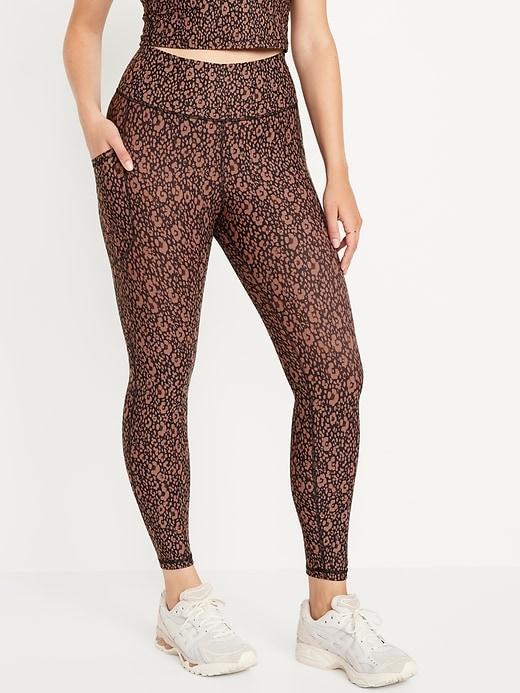 High-Waisted PowerSoft Rib Leggings Product Image